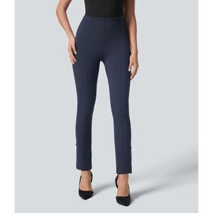 Halara Flex High Waisted Tummy Control Adjustable Hem 7/8 Pant Blue Size Large